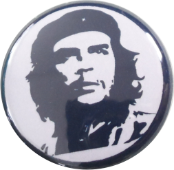 Che guevara button black white